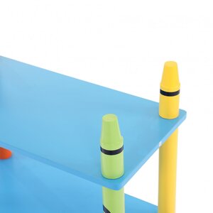 Colorin Shelf Colourful Childrens Storage Crayon 3-Tier Shelves