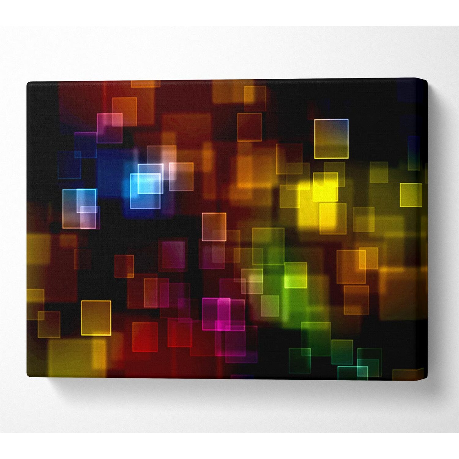 Wallart-Direct - Christmas Haze Canvas Print Wall Art - Yellow / 101.6cm thumbnail