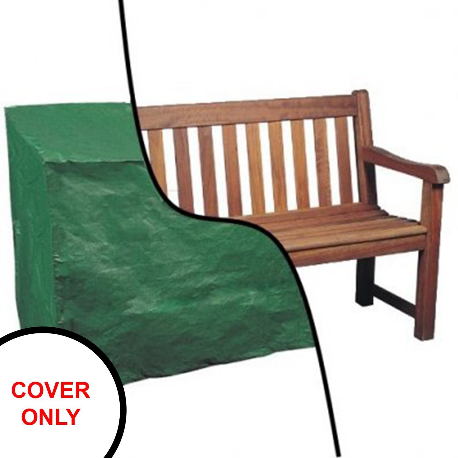 Oypla Waterproof 6Ft 1.8M Garden Furniture 4 Seater Bench Seat Cover - Green