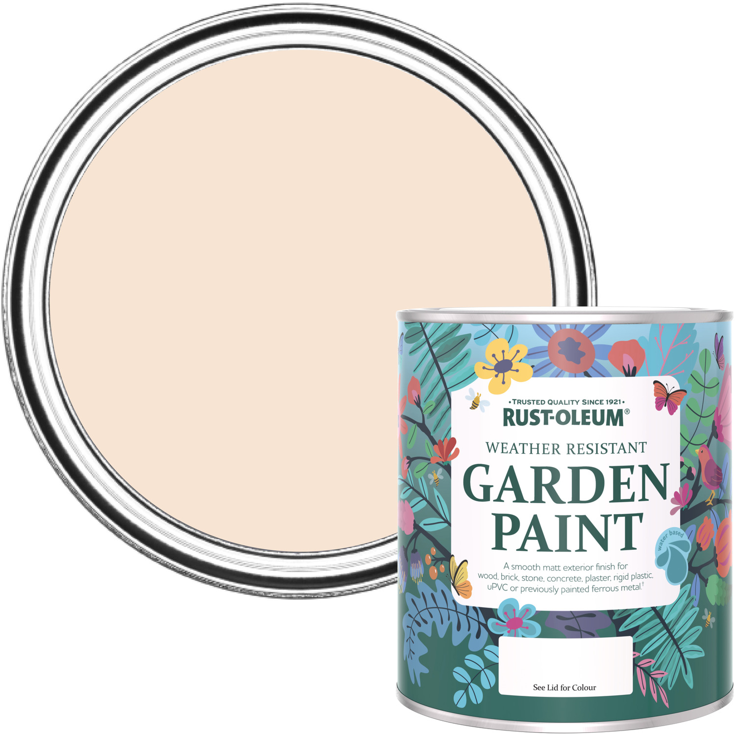 Rust-Oleum Garden Paint in Matt Finish - MELROSE 750ml - Pink