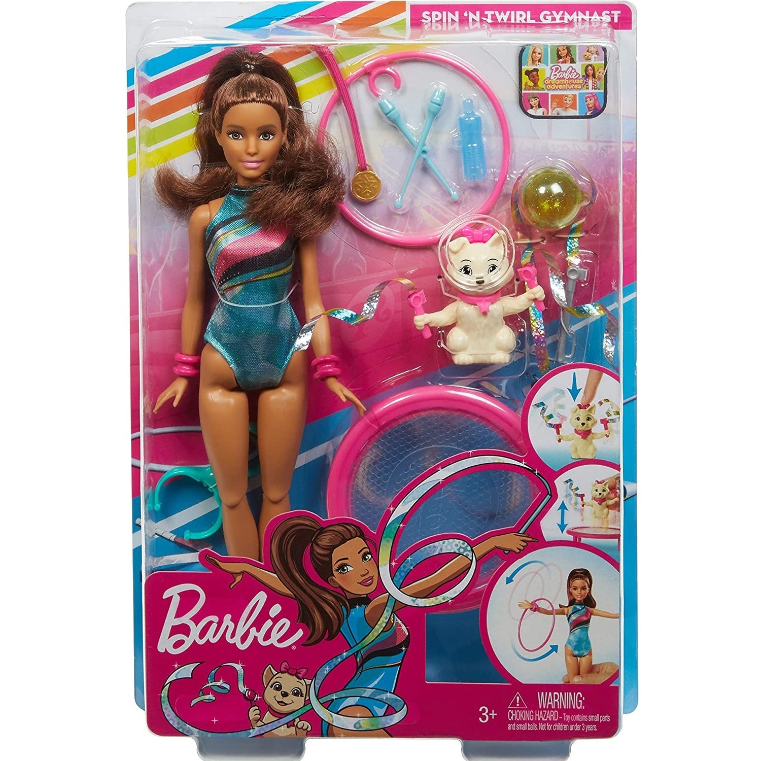 Image of Spin and Twirl Gymnast Doll and Accessories - Multi-coloured