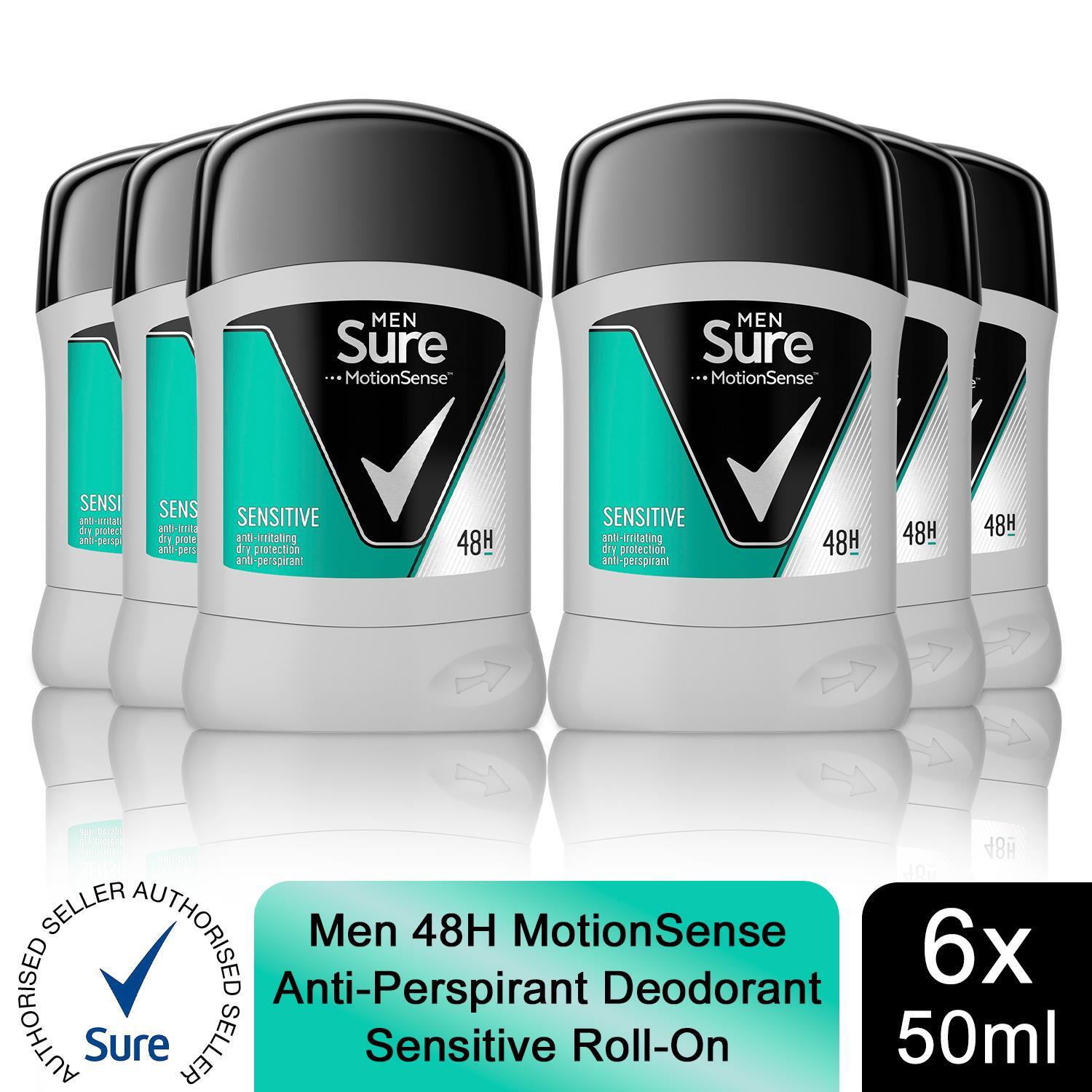 Sure Men Motion Sense Anti-Irritating Sensitive Dry Protection Roll-On - 6