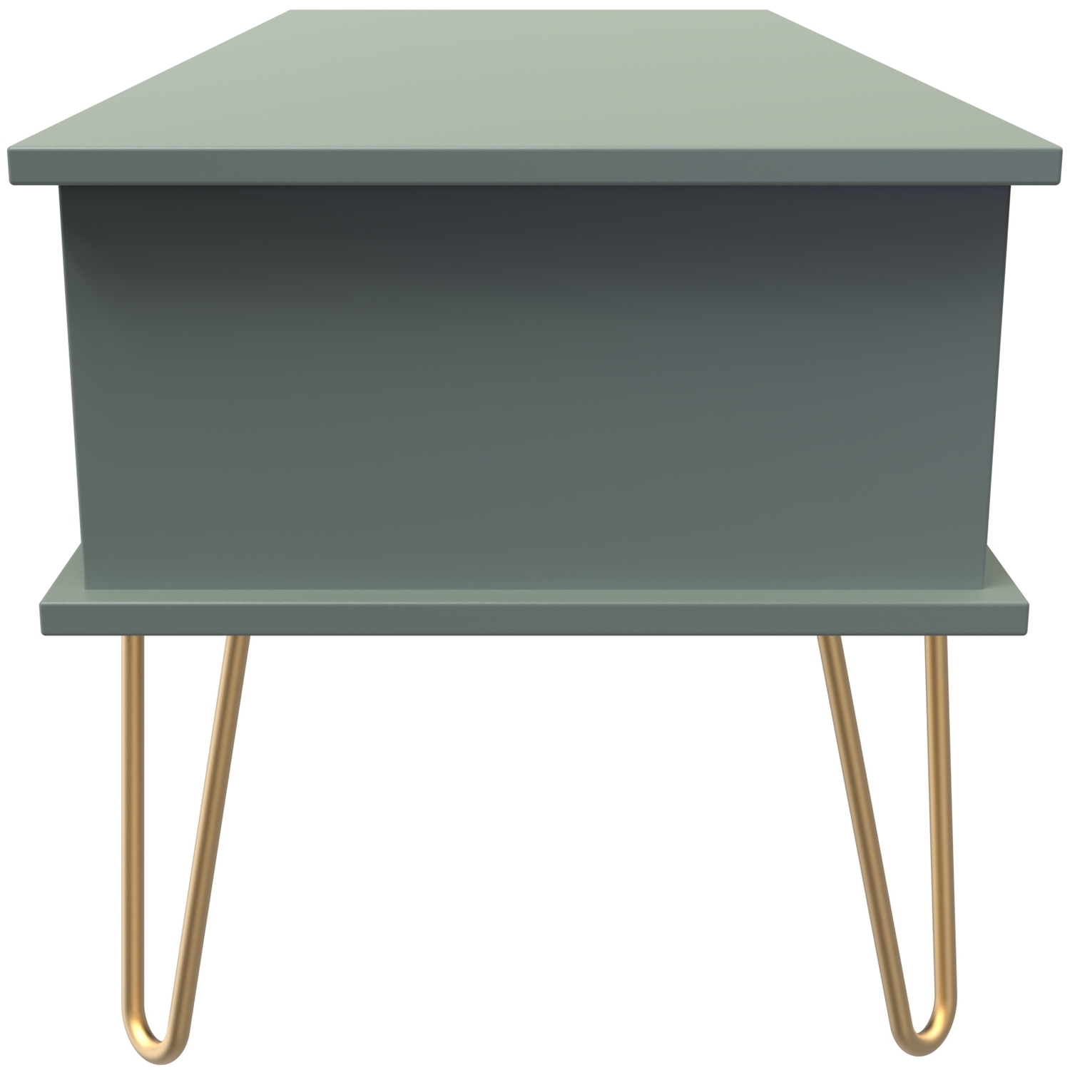 Linear 1 Drawer Coffee Table - Reed Green