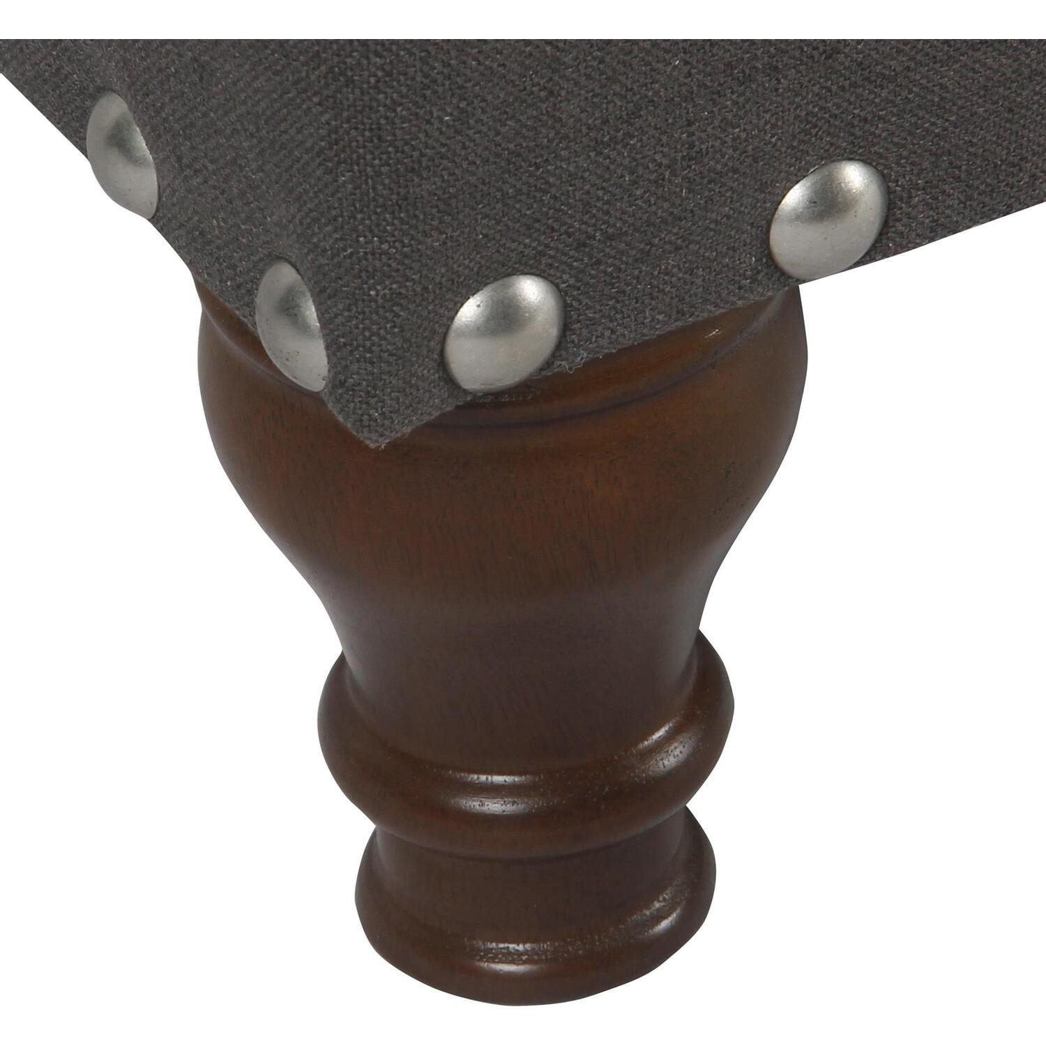 Chelsea Storage Ottoman Bench - Charcoal