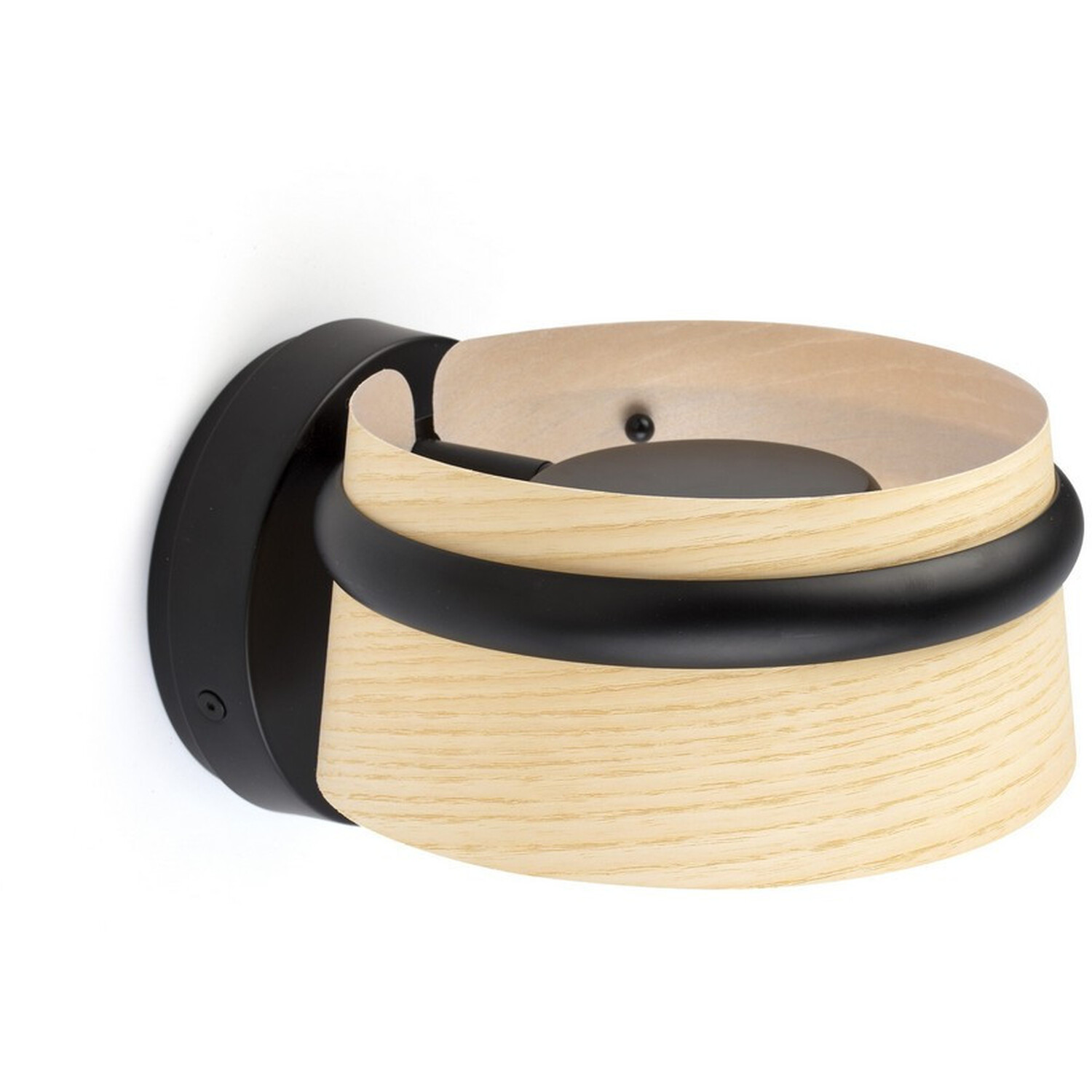 Loop Integrated LED Wall Light Black 2700K - Black / 13cm thumbnail