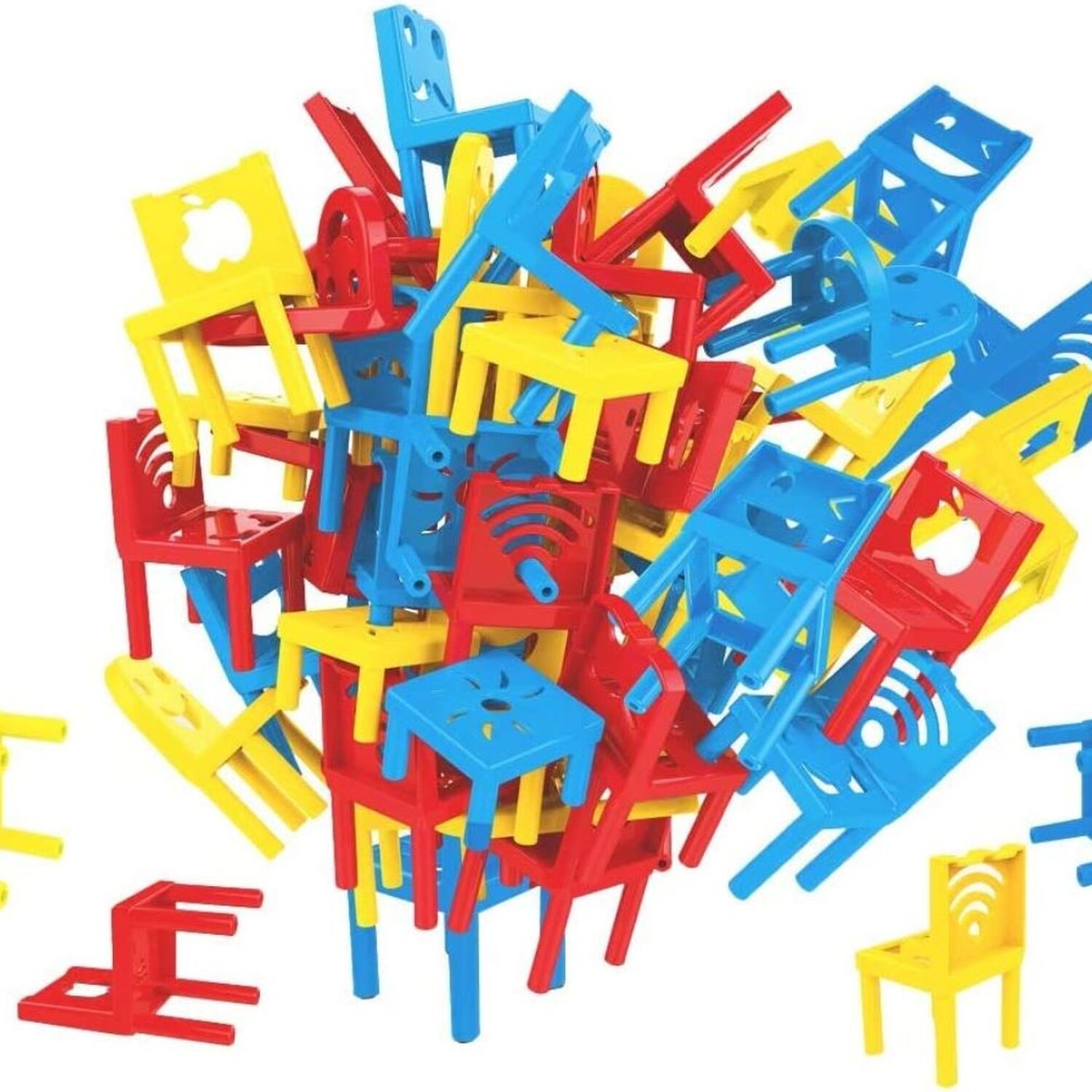 Stacking Chairs Tower Balancing Board Game