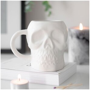 Matte Skull Mug 500ml Capacity