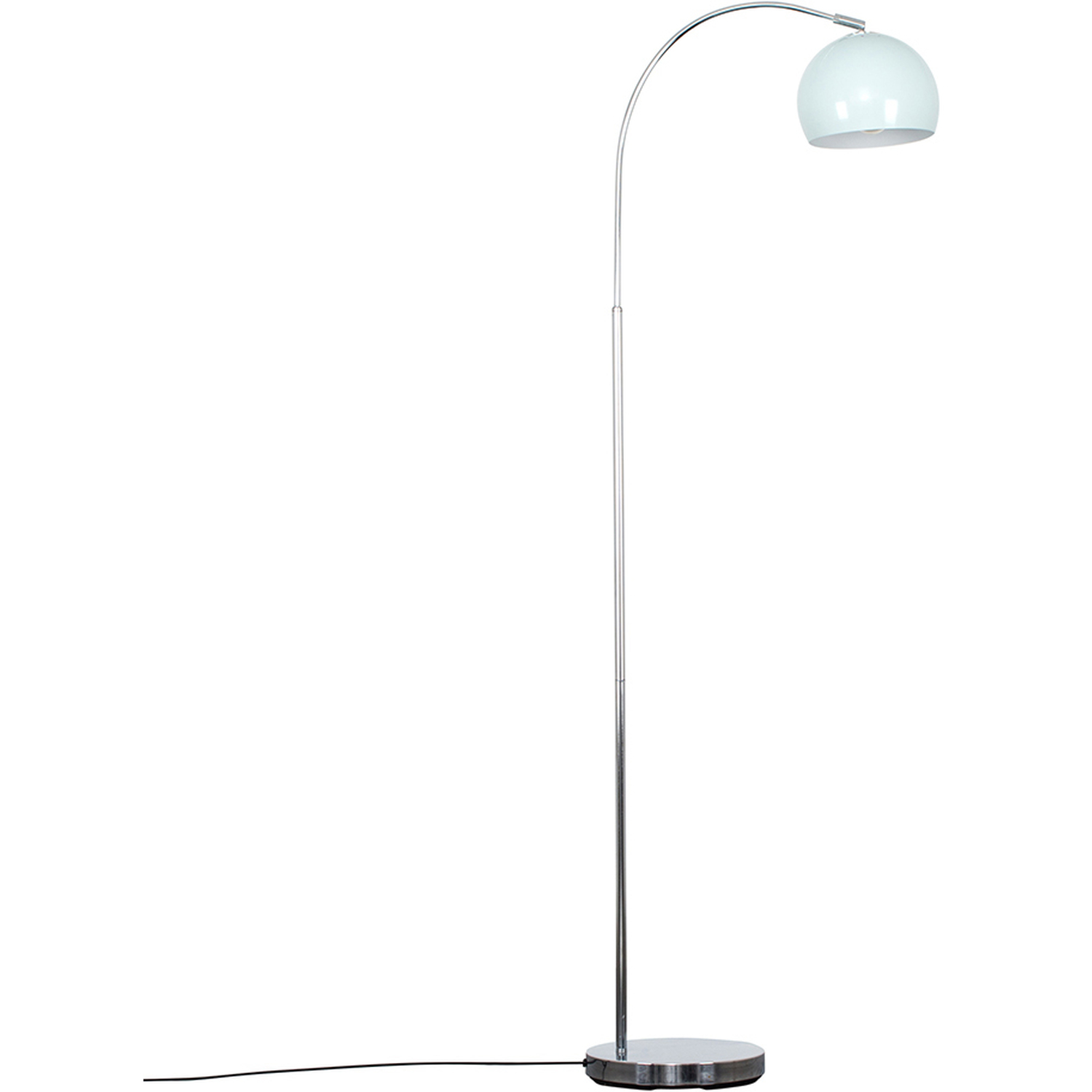 Image of Polished Chrome Curved Stem Floor Lamp&hellip;