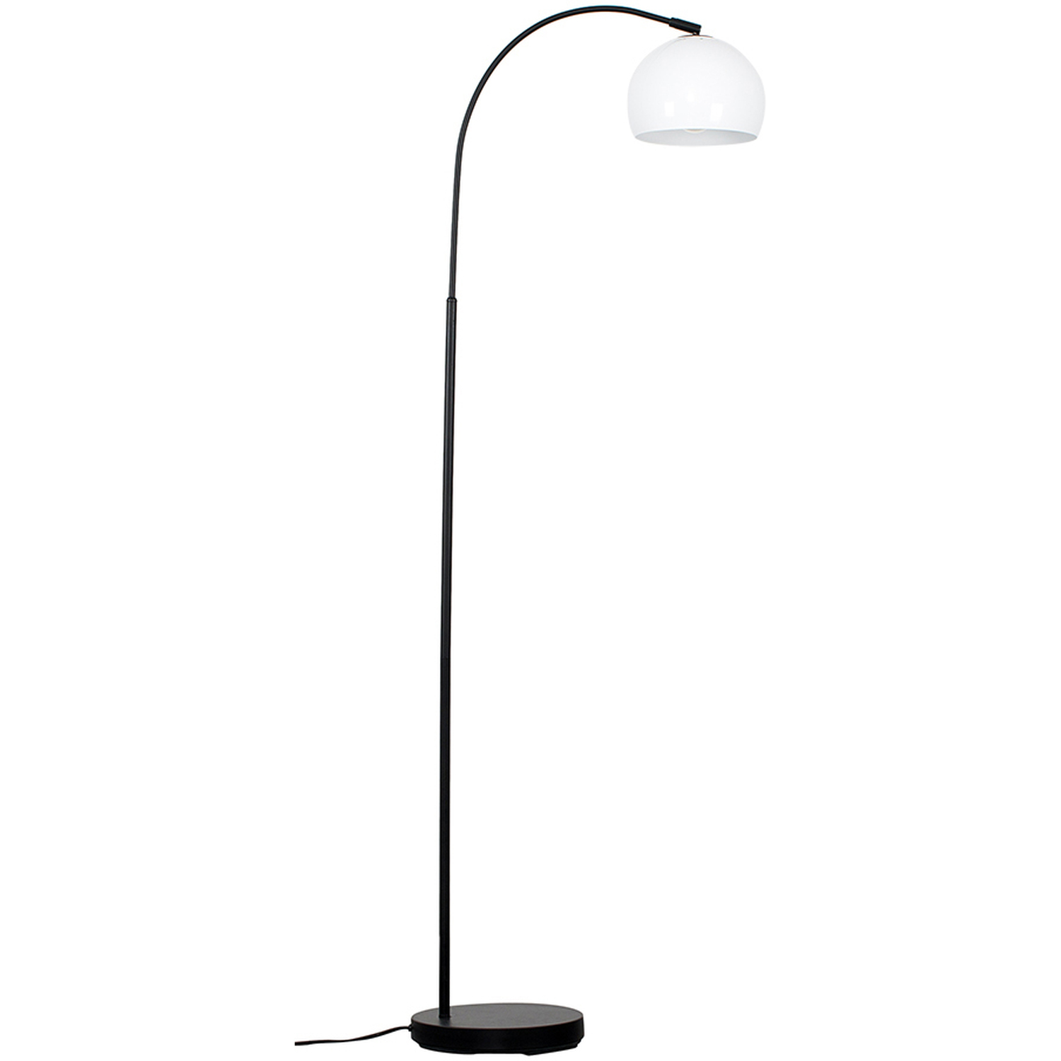Image of Curva Black Floor Lamp with Gloss&hellip;