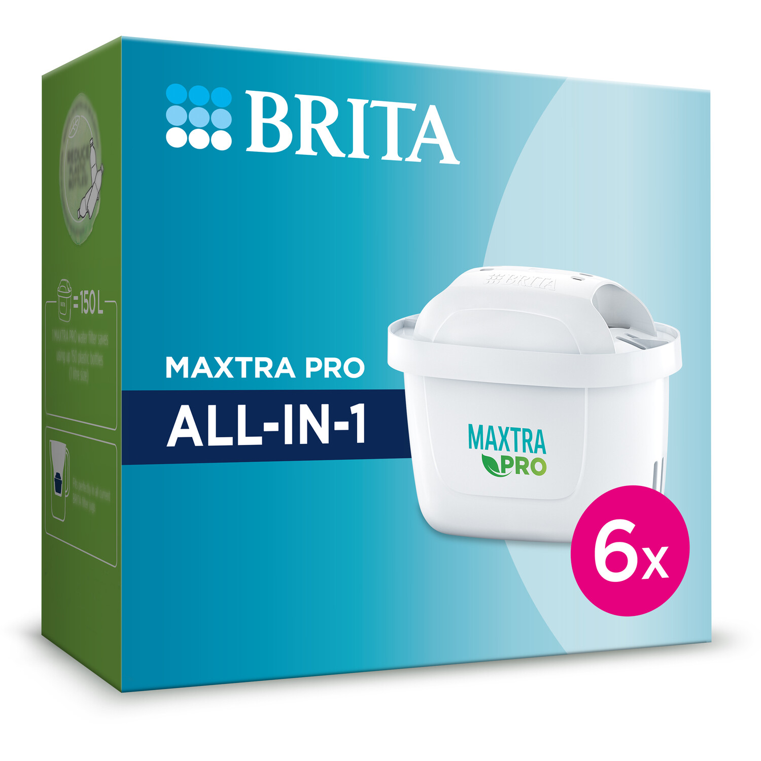 Image of Pack of Maxtra Pro All-in-One Filter Cartridges - White / 6