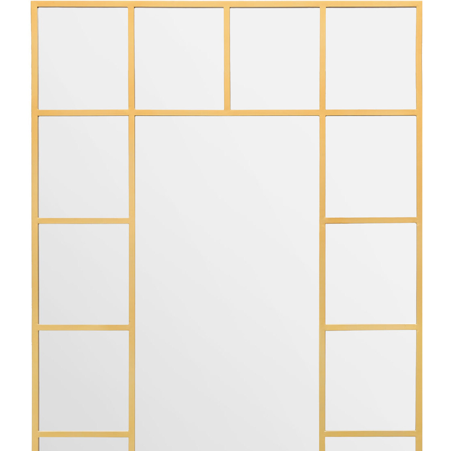 Penestra Metal Modern Window Leaner Wall Mirror - Gold 120cm