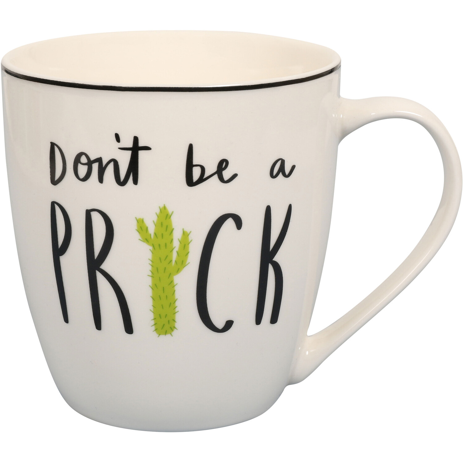 Don't Be a Prick Jumbo Mug - White