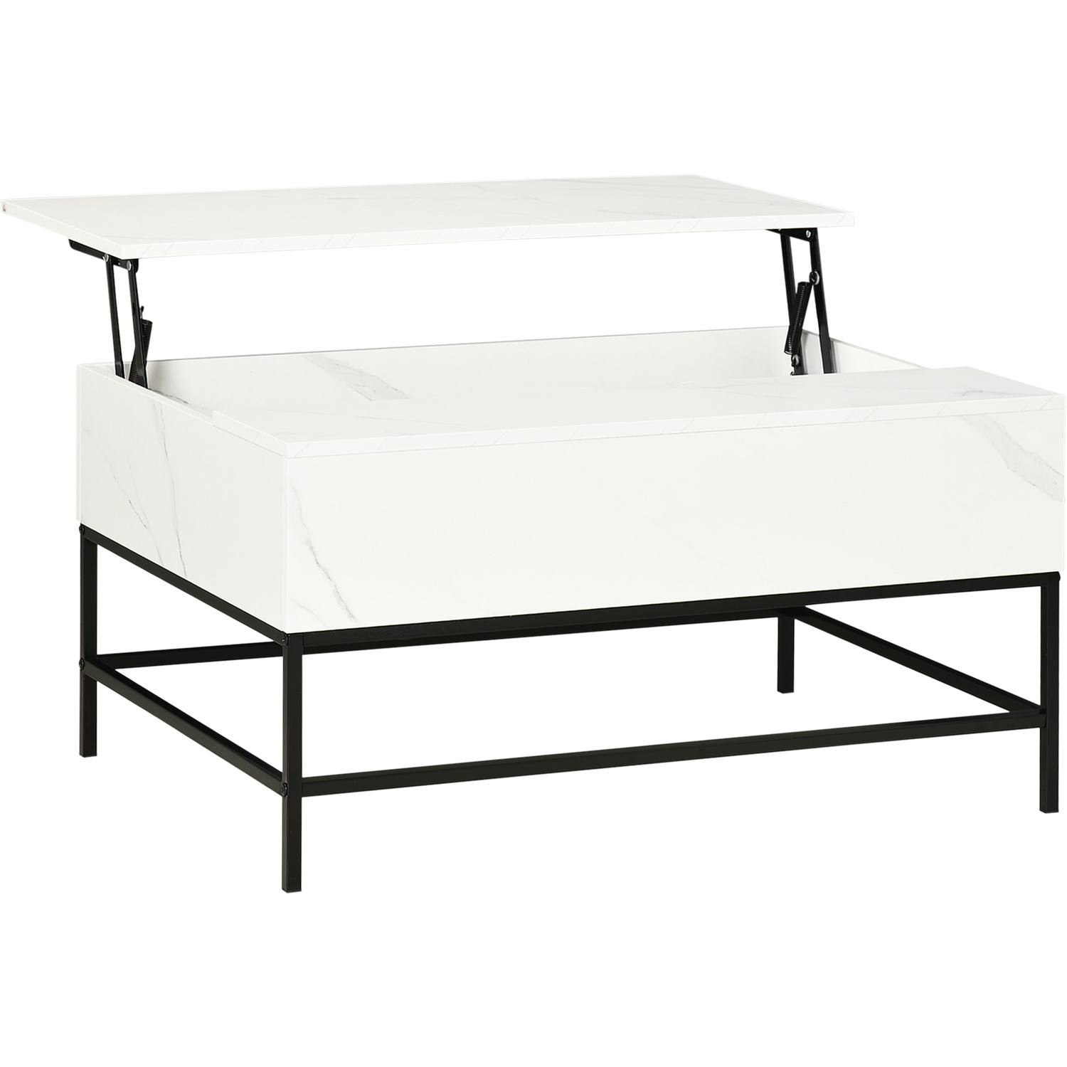 Homcom Lifting Coffee Table - White