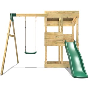 Arches / 222cm Wooden Lookout Tower Playhouse with 6ft Slide shot 5042774
