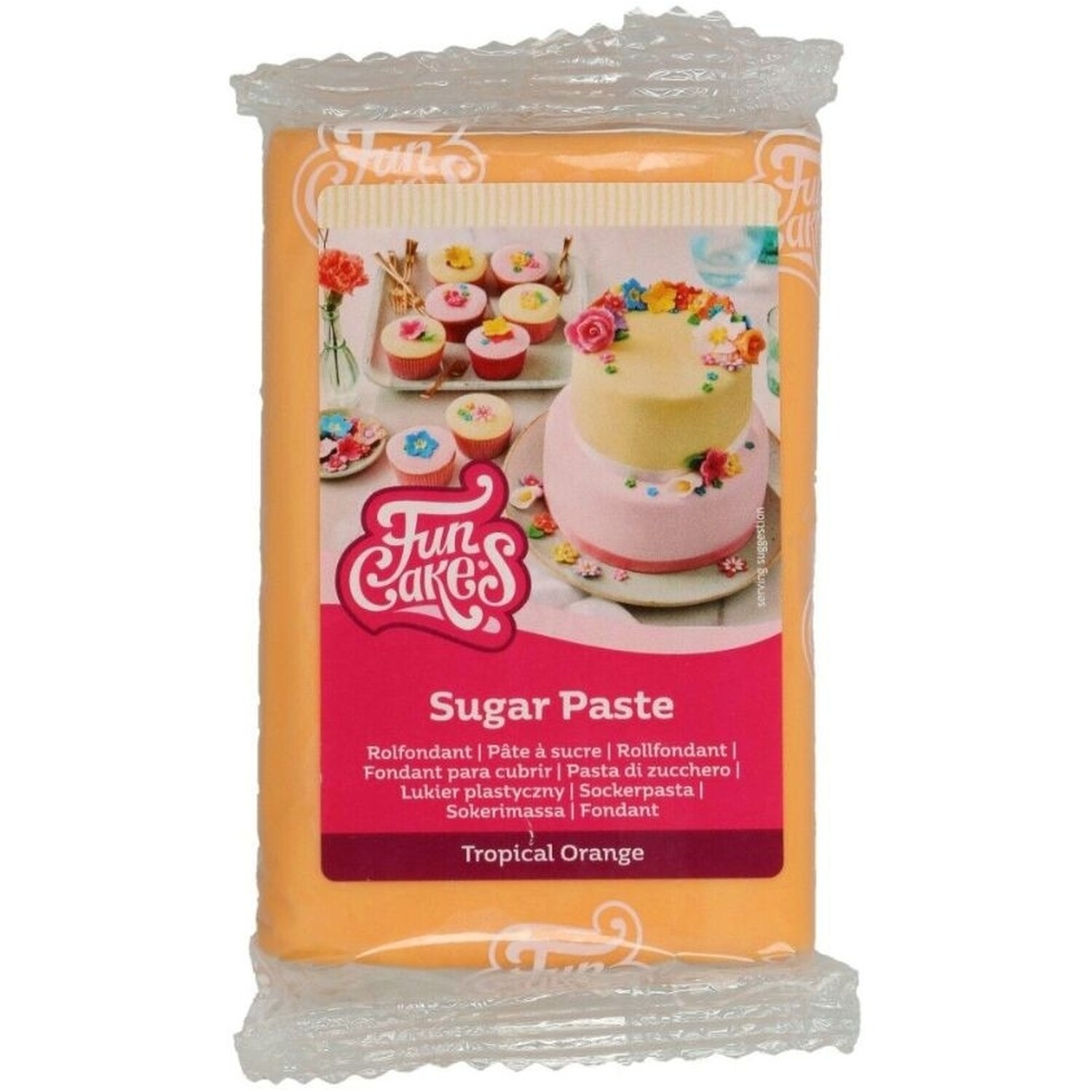 Funcakes Sugar Paste - Tropical Orange