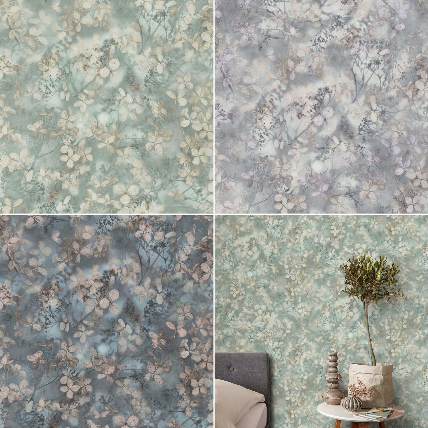 light floral wallpaper uk