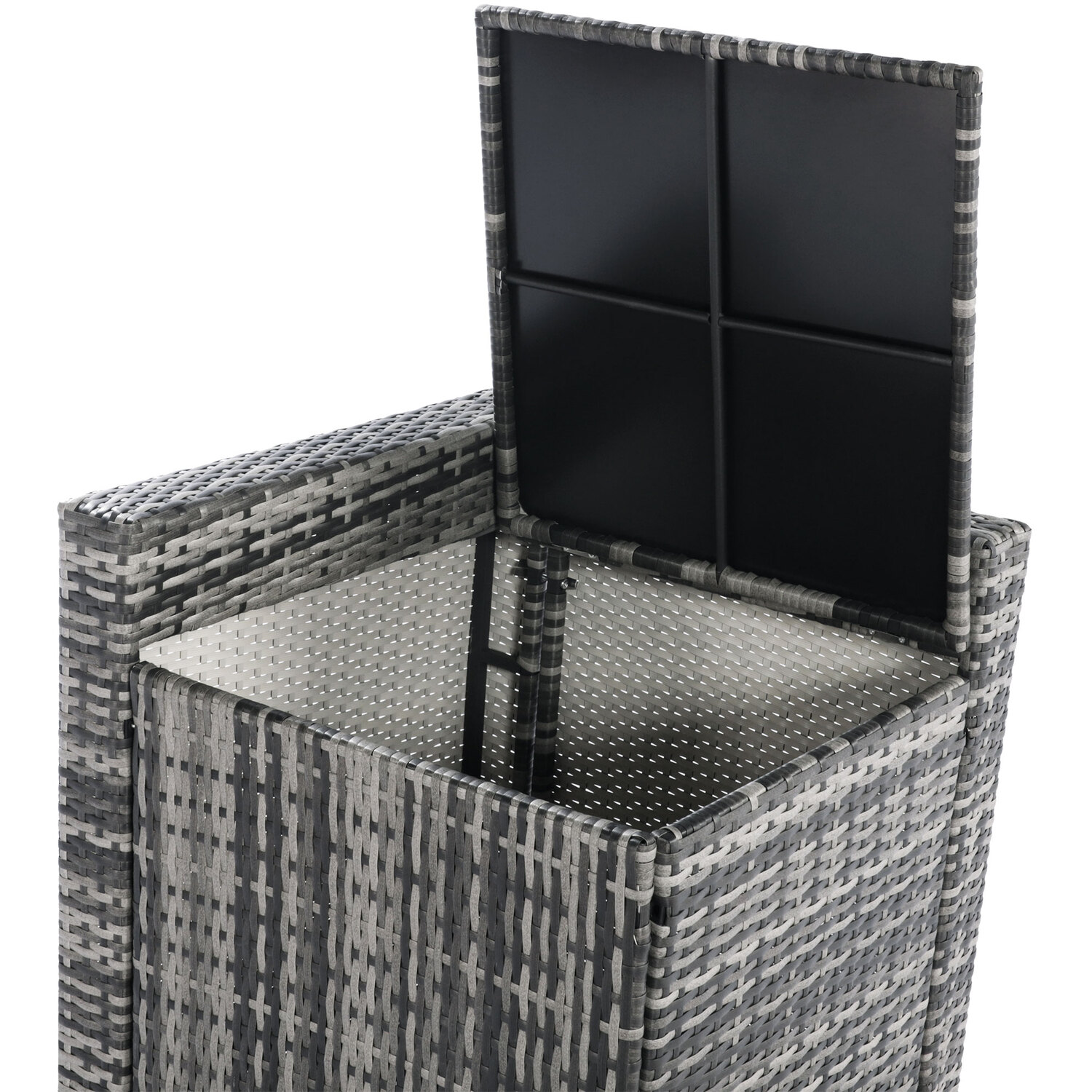 7-seater Rattan Garden Corner Sofa Set - Grey