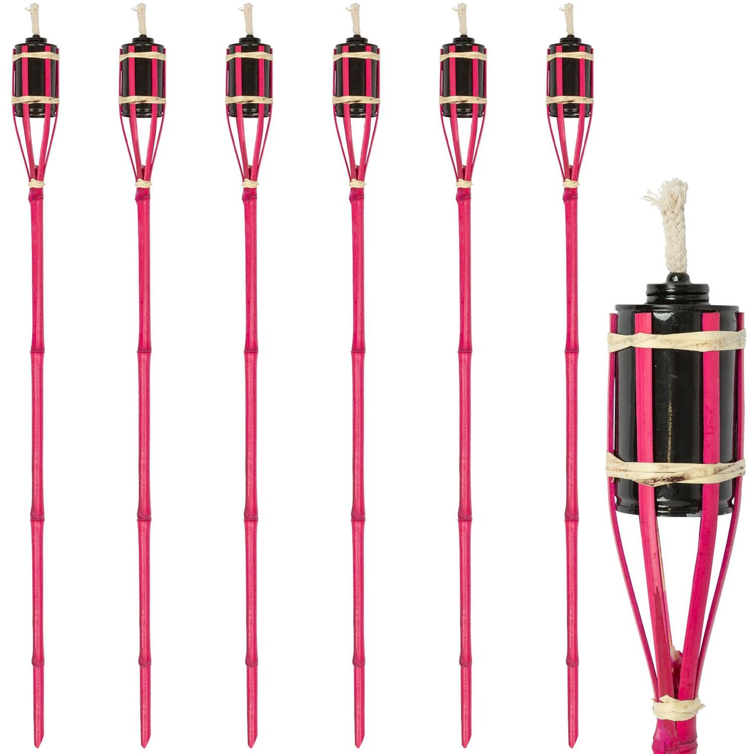Image of Bamboo Garden Fire Torches - 113cm&hellip;