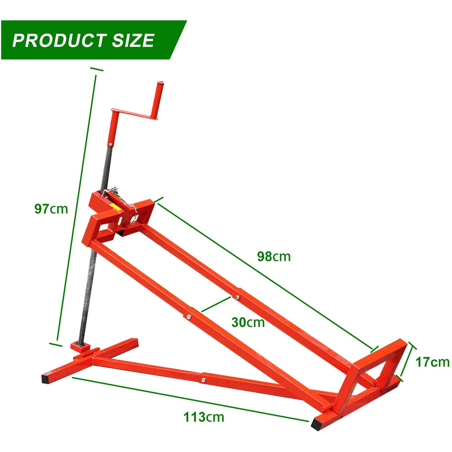 Machine Ramp Lifter Lawn Ride on Mower Lifter Telescopic Jack Garden Tractor Lift Ramp