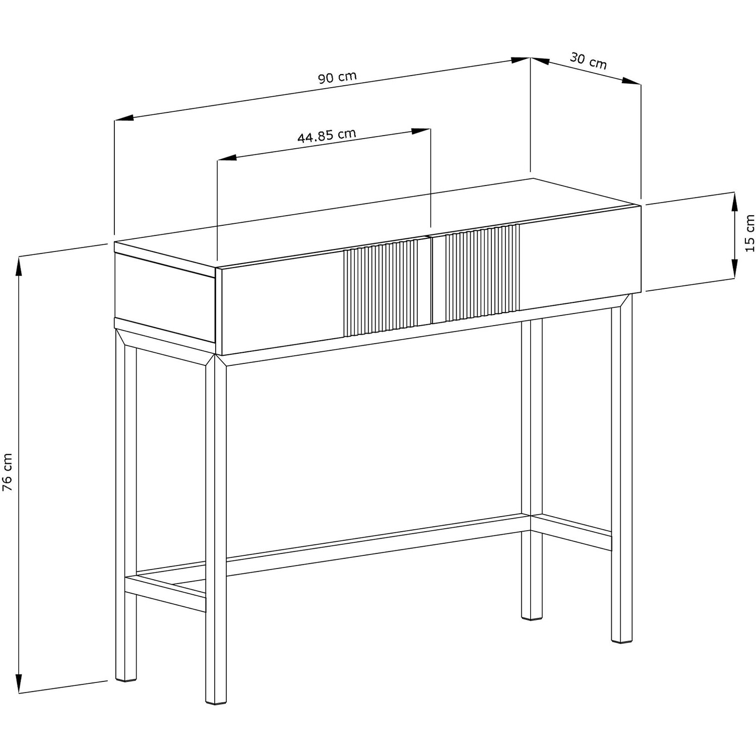 Iona Console Table - White