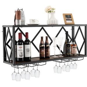 Wall Mounted Wine Display Rack