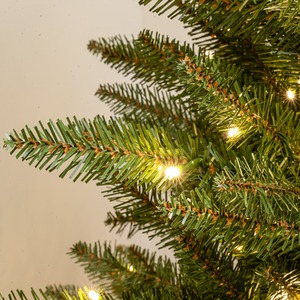 Green 7.5ft Balmoral Spruce Pre-Lit PVC Christmas Tree shot 6097586