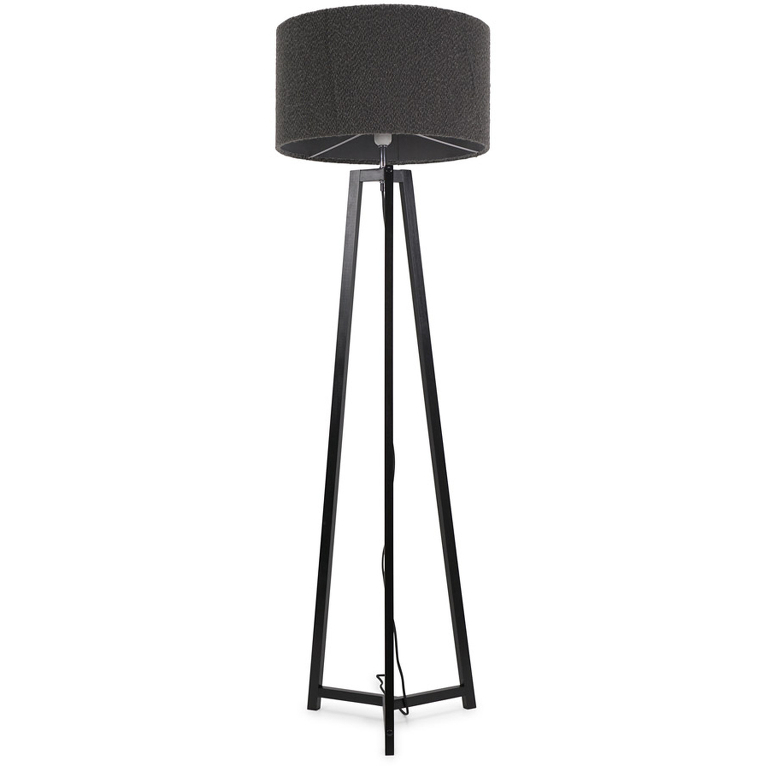 Image of Lottie Floor Lamp with Boucle Drum&hellip;