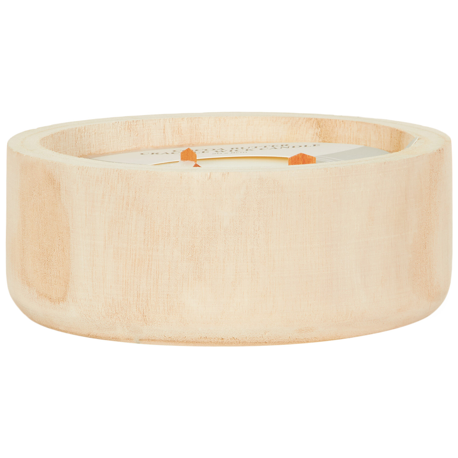 Cocoa Butter Wooden Candle - Cream