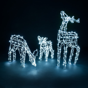 Reindeer Family Light Up Decoration