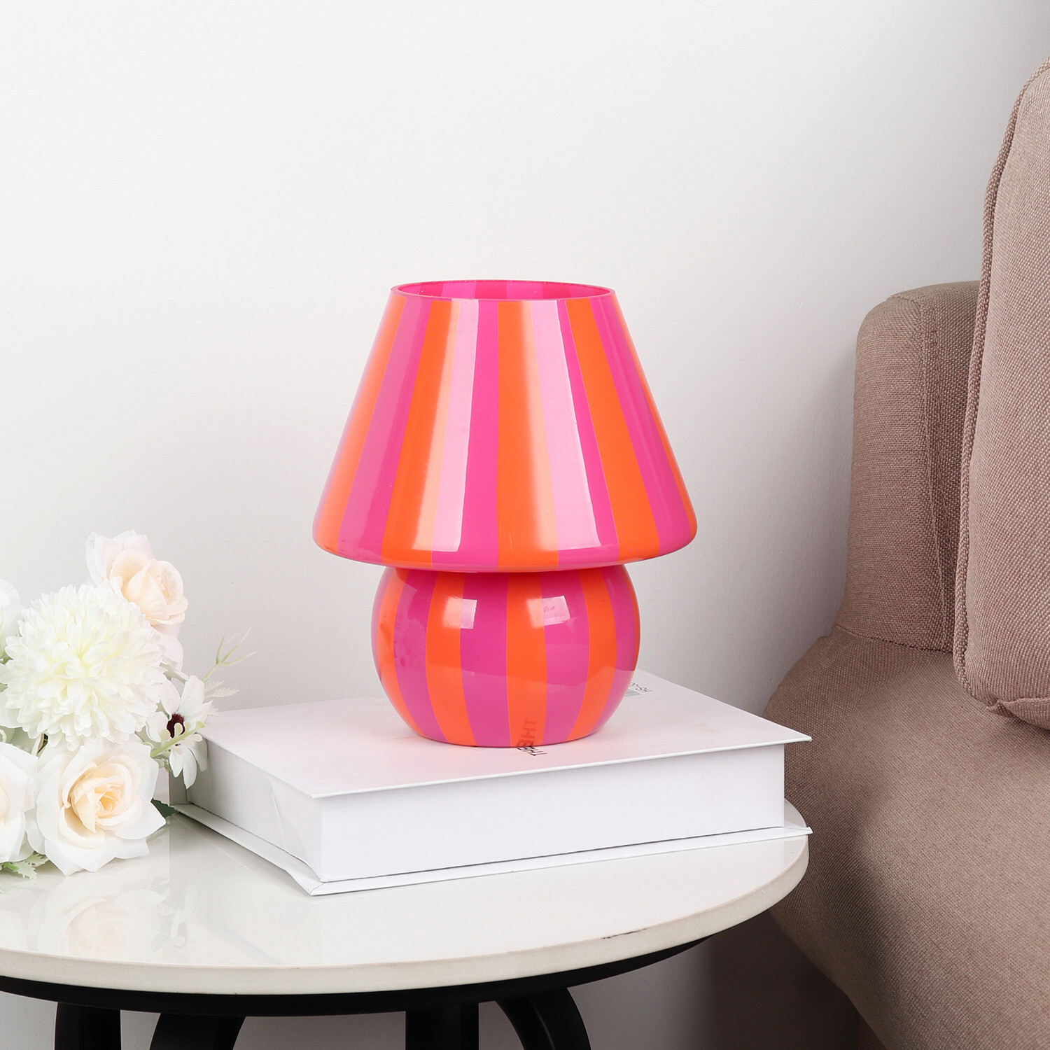 Image of Raia Stripe Table Lamp
