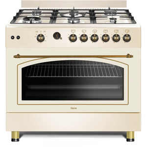 90cm Gas Range Cooker Double Turbo Fan 6 Burner 3