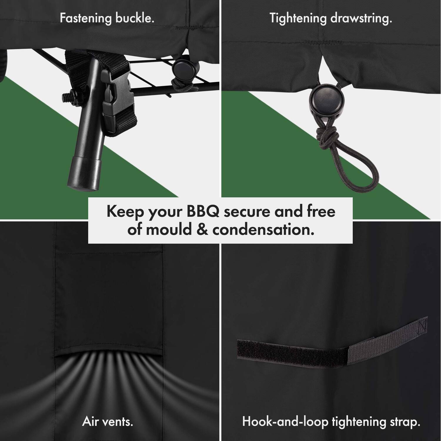 Medium Bbq Cover - Black
