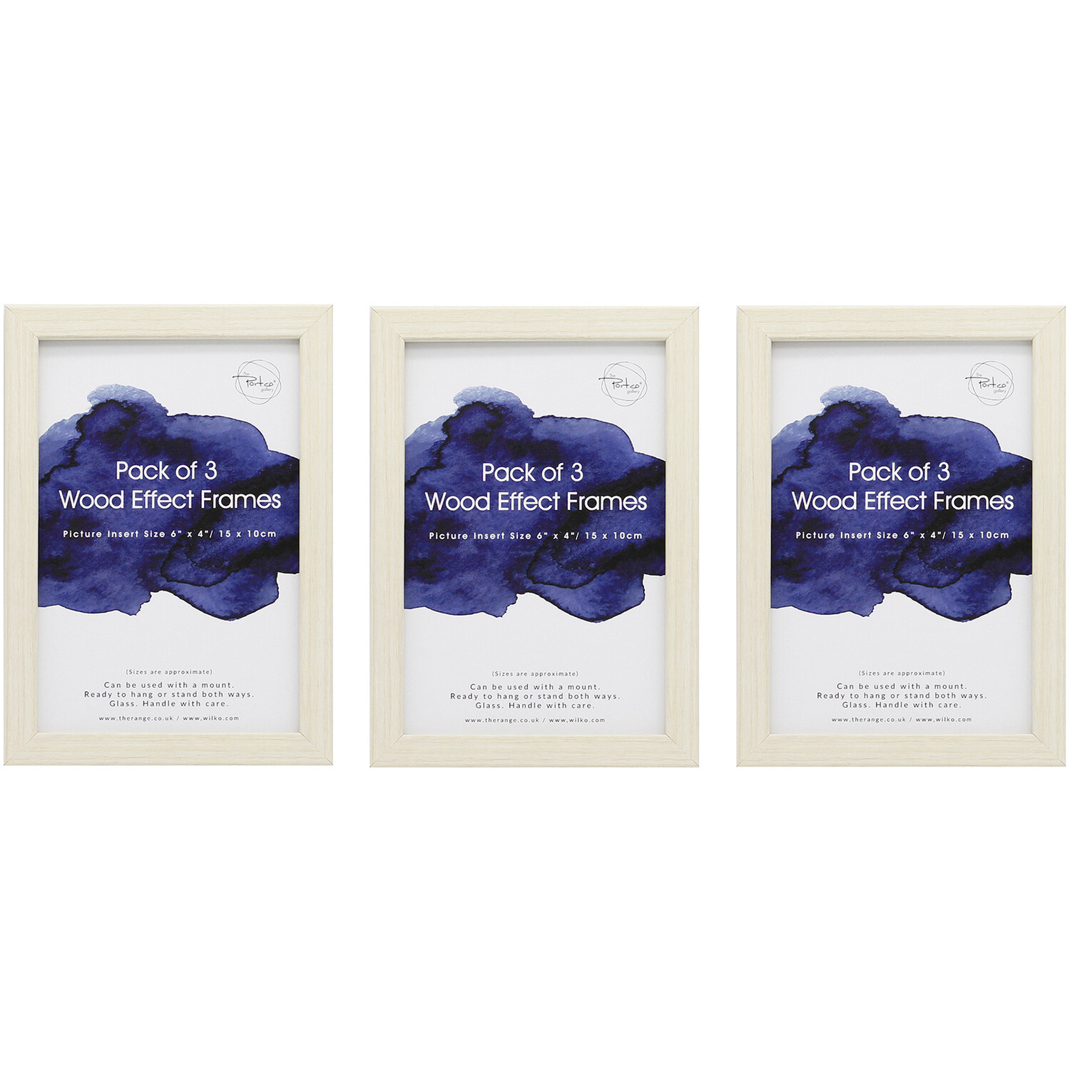 Pack of 3 Wood Effect Frames