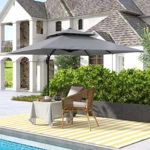 Outsunny 360 Degree Adjust Cantilever Umbrella