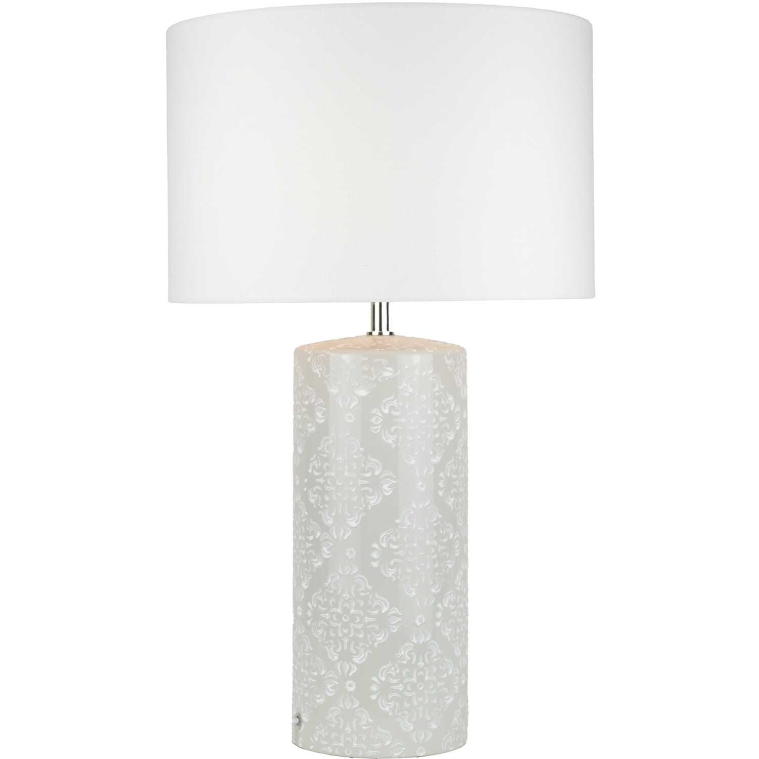 Cressida Table Lamp - Cream And White
