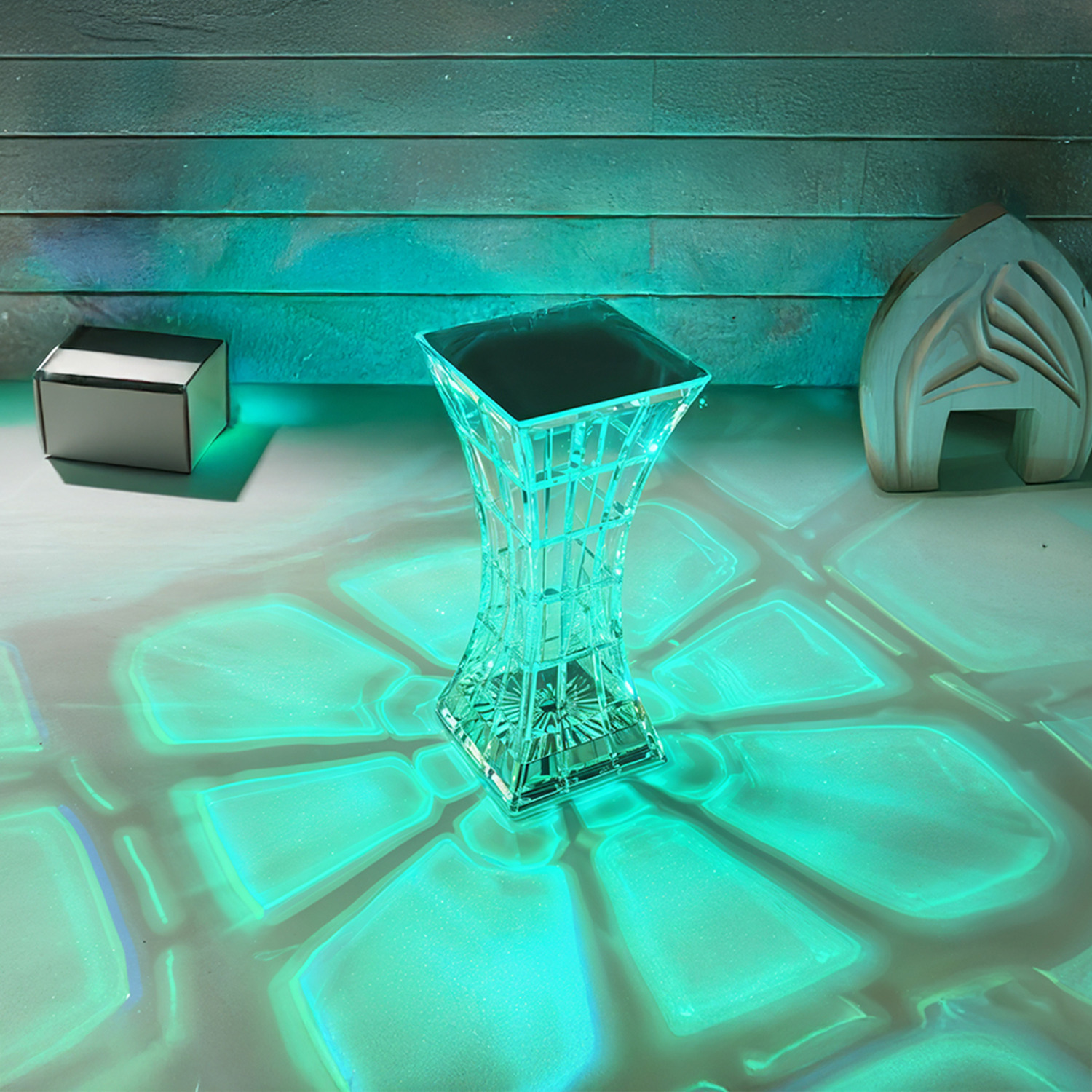 Image of Crystal Night Light Table Lamp -&hellip;