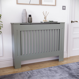 Grey / 112cm Chelsea Radiator Cover shot 8337392