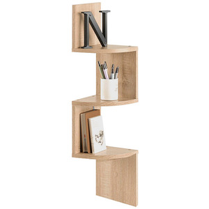 Shelf Floating Wooden Multi-Level Corner Storage