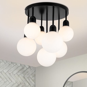COSYLYTE Broome Bathroom 7 Light Glass Ceiling Light