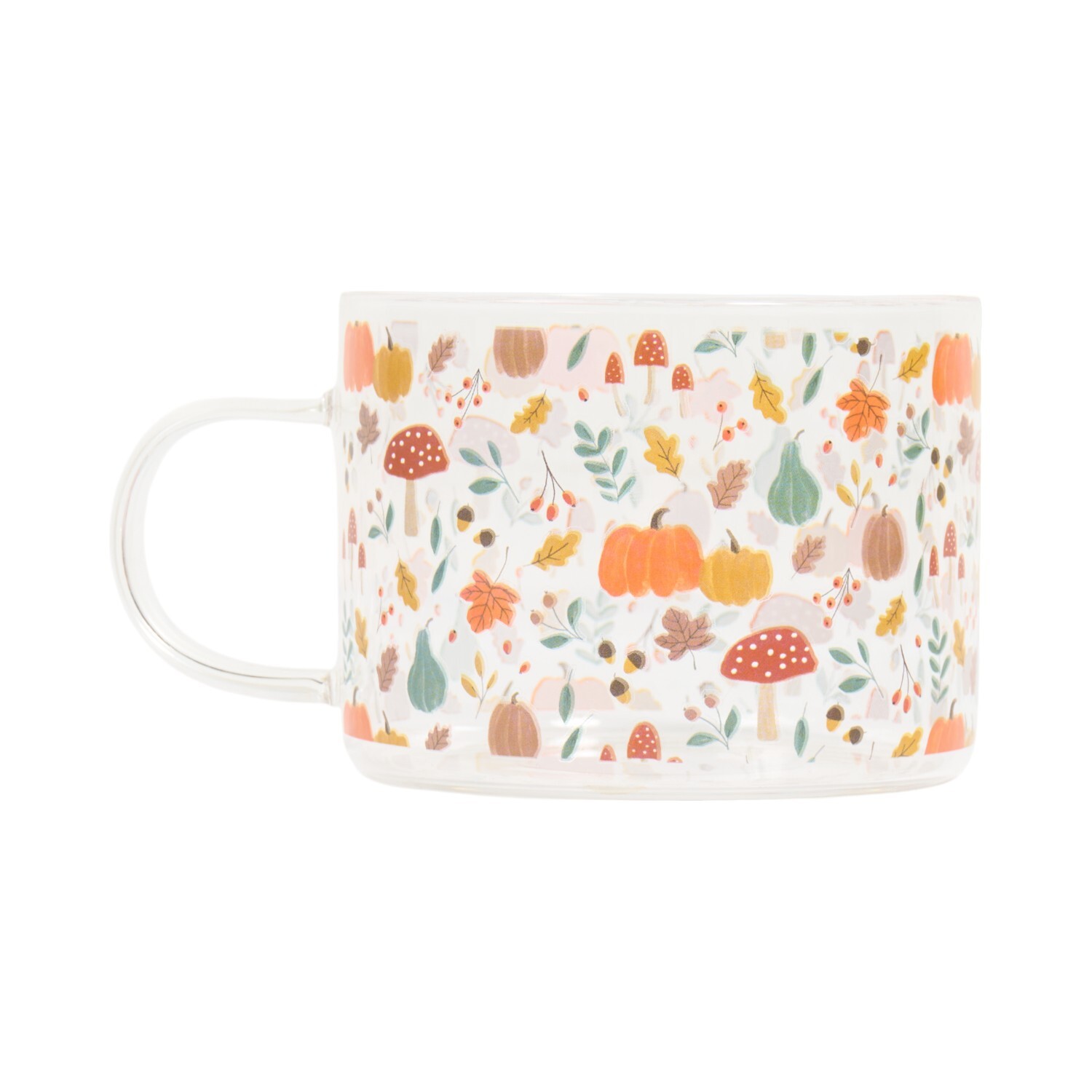 Image of Autumn Borosilicate Glass Mug - Clear