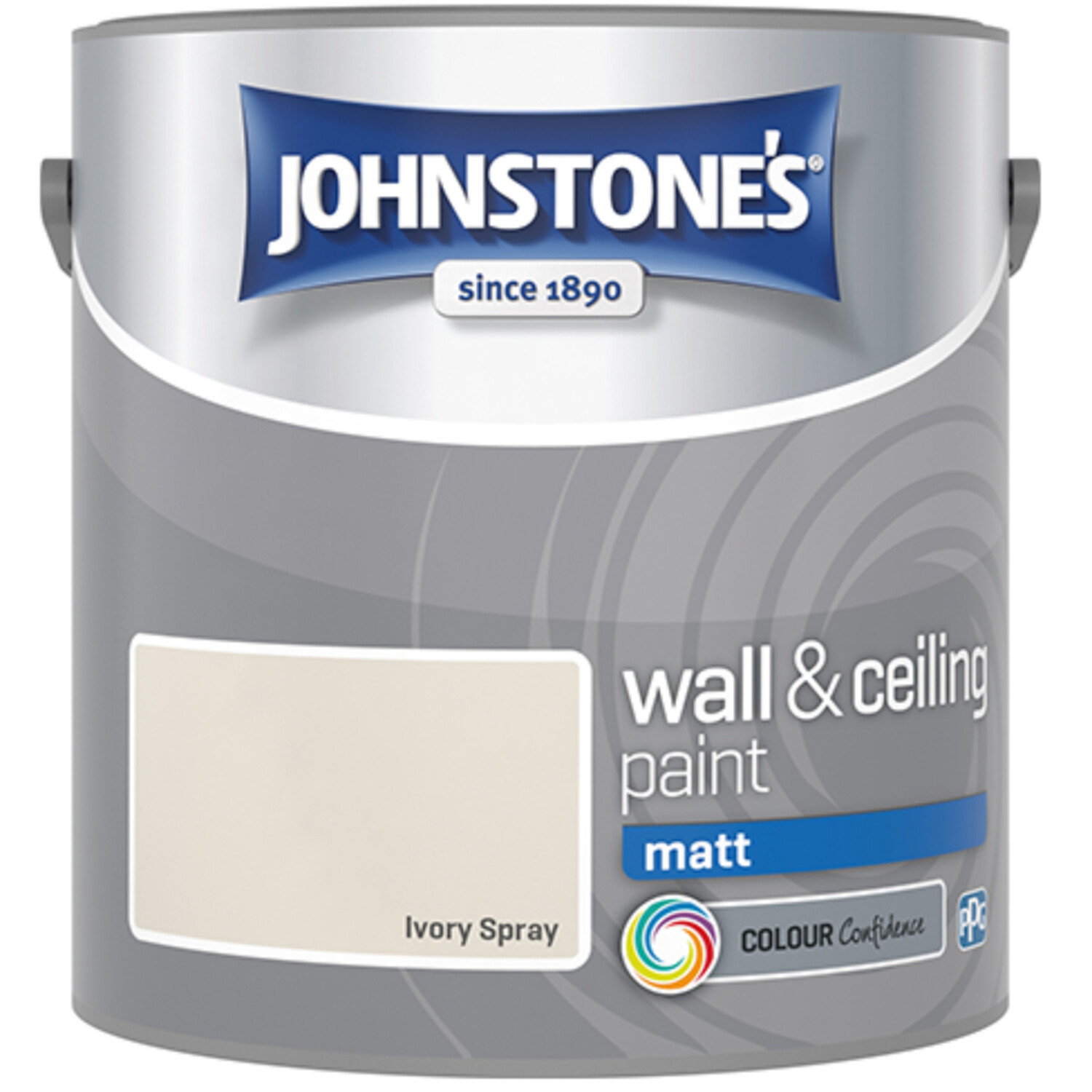 Johnstones Matt Emulsion Paint - Ivory Spray / 2.5l