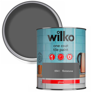 wilko One Coat Gloss Interior Tile Paint 750ml