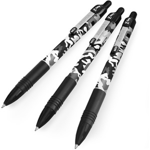 Pack of 3 Zebra Camo Z-Grip Smooth Ballpoint Pens