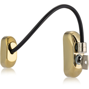Polished Brass Viper Key Locking Window Restrictor shot 10578519