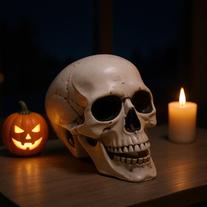Halloween Realistic Skull Tabletop Decoration