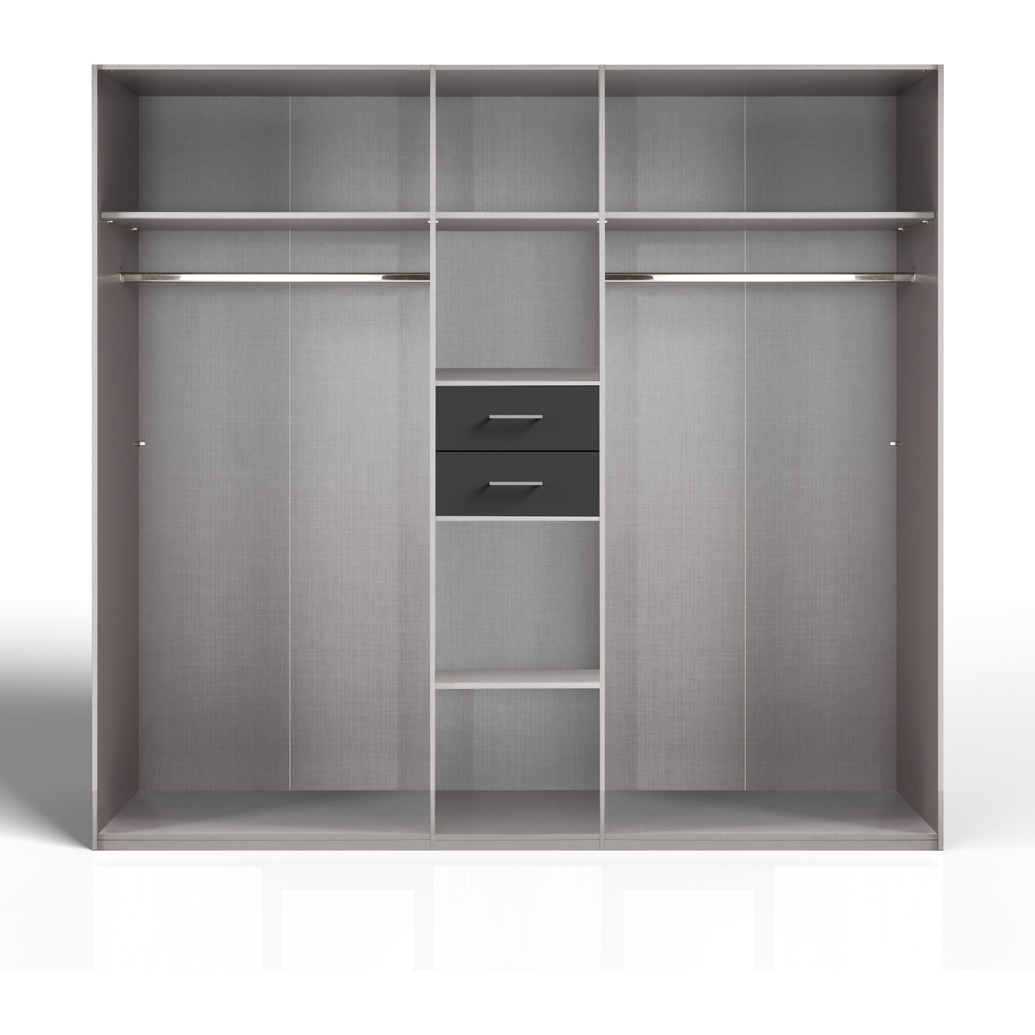 Dillingen Wardrobe - Grey 225cm