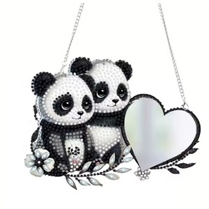 Pack of 1 Panda with Mirror Diamond Art Kit