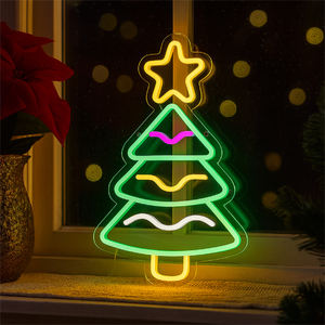 Xmas Haus 40X25cm Neon Tree 1.5M Cable Usb Indoor