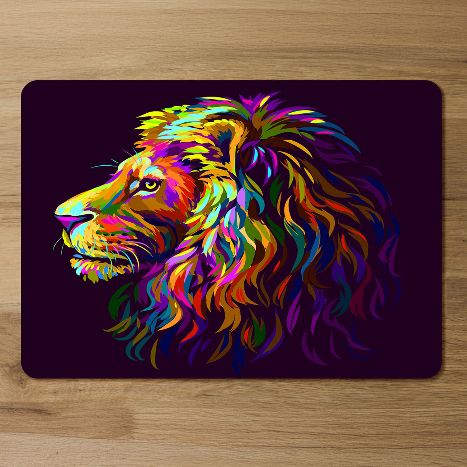 Image of lion's head on a purple background&hellip;