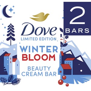 Pack of 2 Dove Winter Bloom Beauty Cream Bars